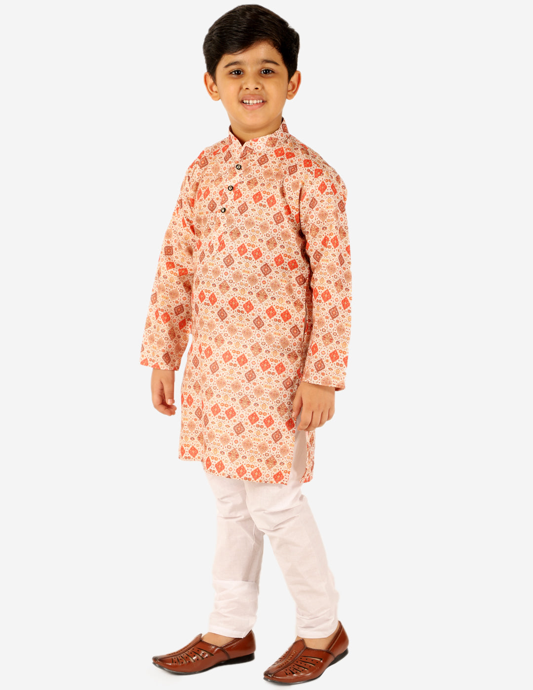 Pro Ethic Kurta Pajama For Boys Cotton Orange (S-166)