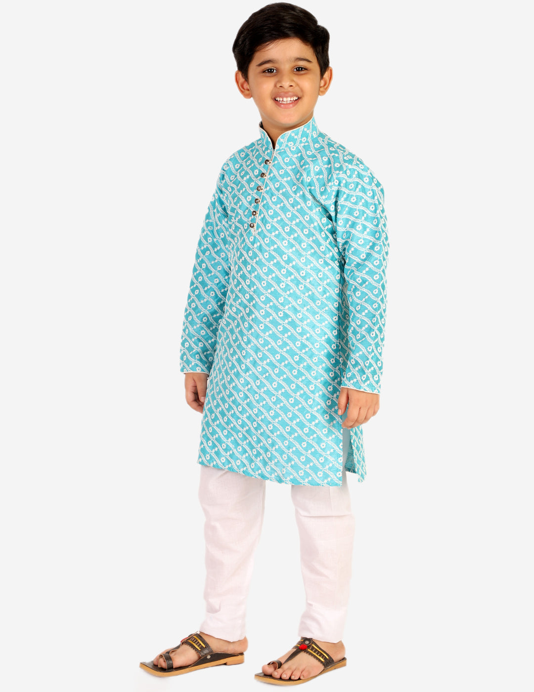 kids kurta pajama for boys 1 to 16 years sky blue