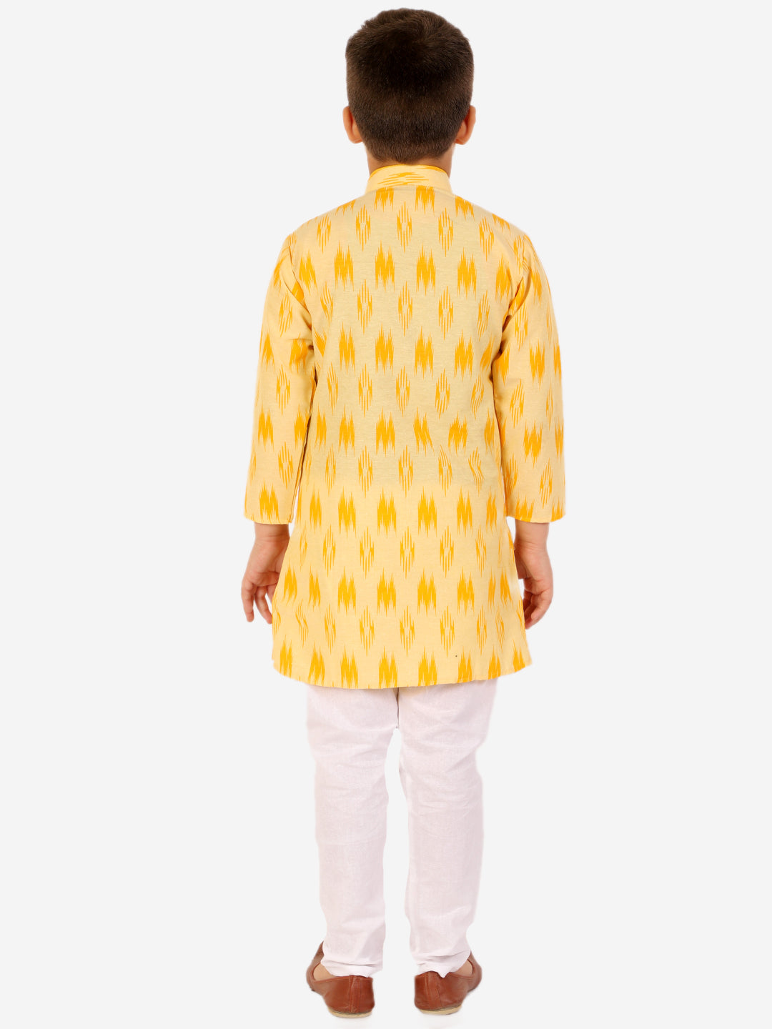 Pro Ethic Cotton Kurta Pajama For Boys Yellow Printed S-154