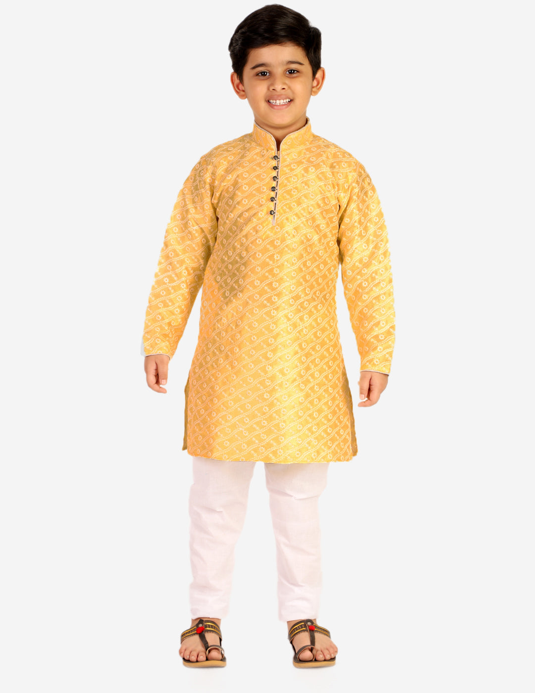 kids kurta pajama for boys 1 to 16 years yellow