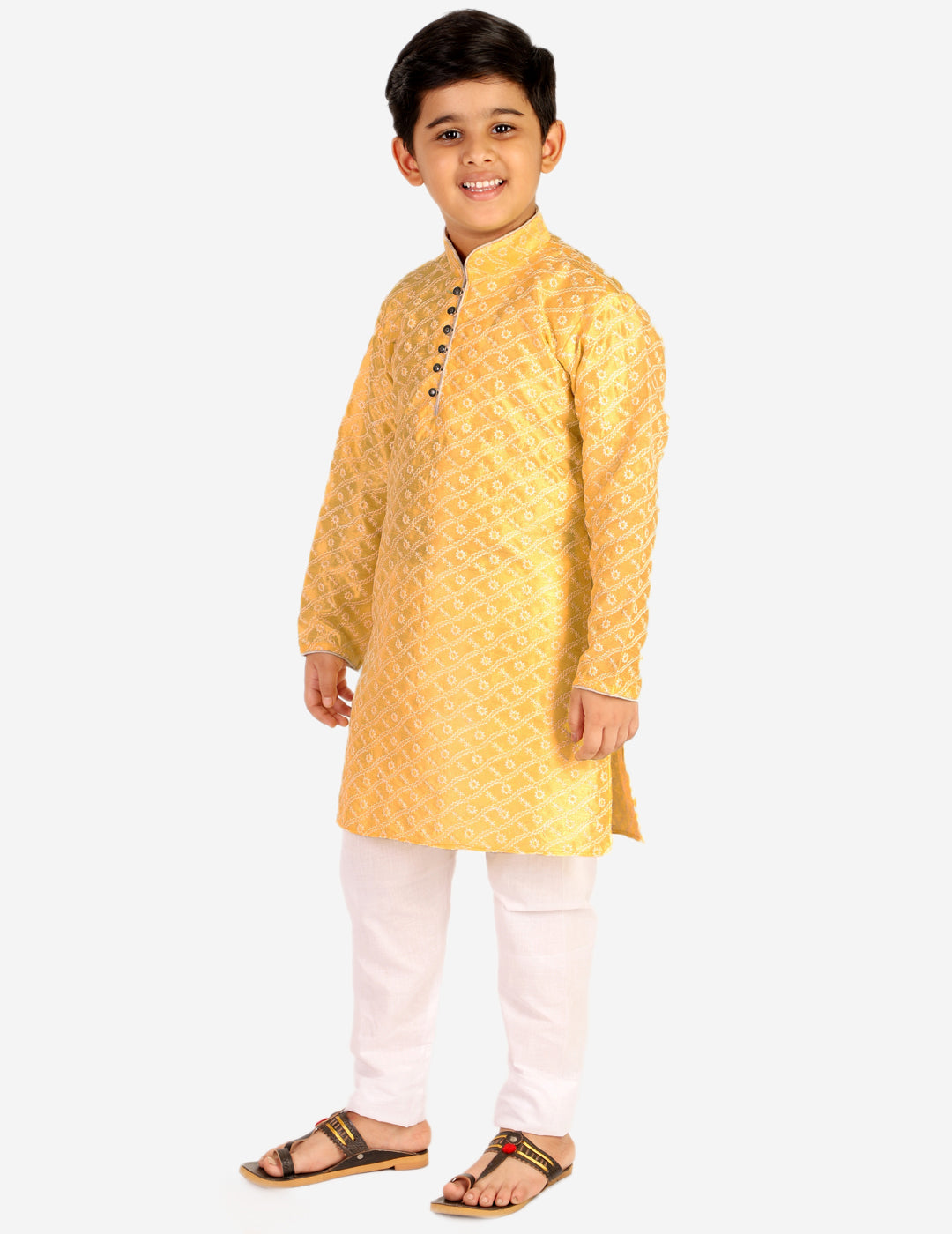 kids kurta pajama for boys 1 to 16 years yellow