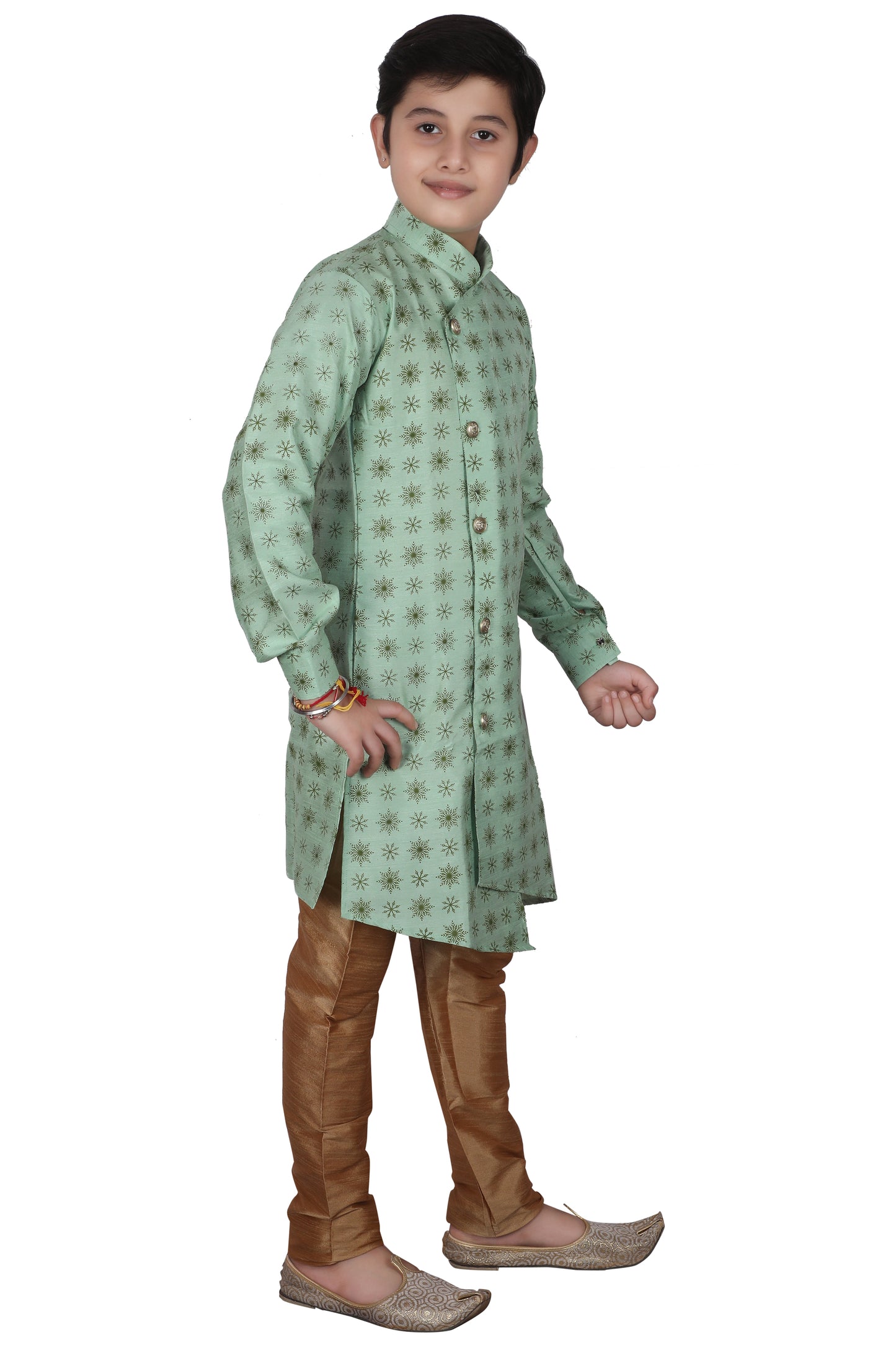 Pro Ethic Light Green Kurta Pajama For Boys Kids Ethnic Wear #139