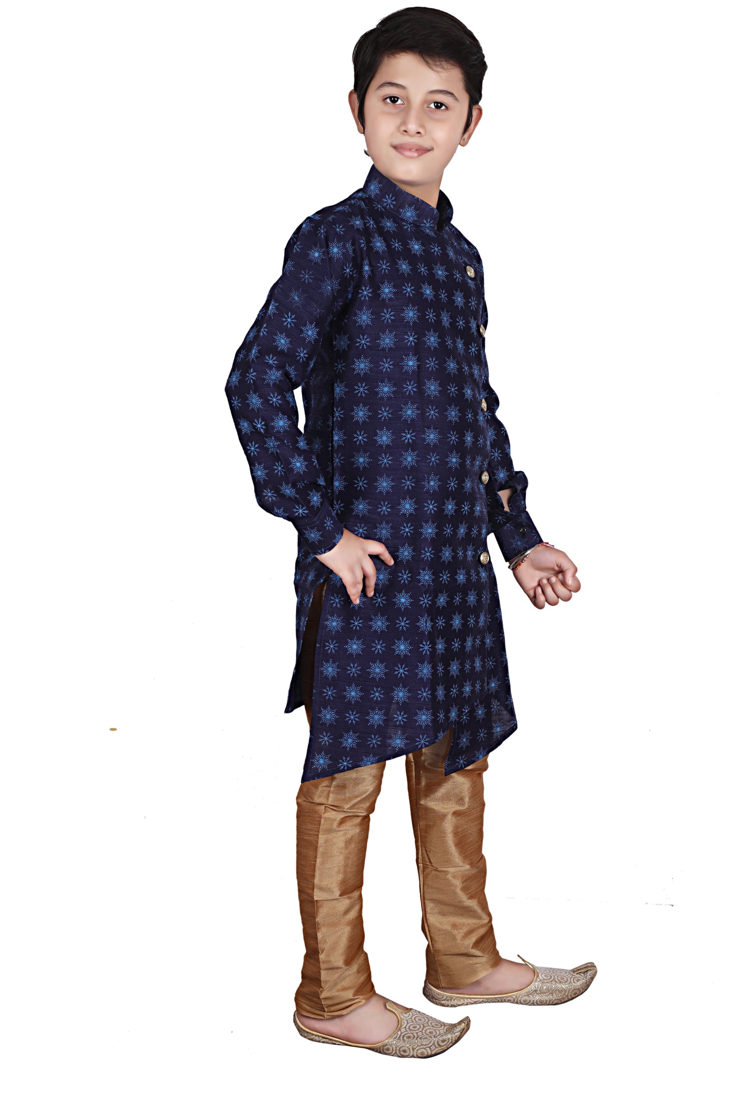 Pro Ethic Navy Blue Kurta Pajama For Boys Kids Ethnic Wear S-139