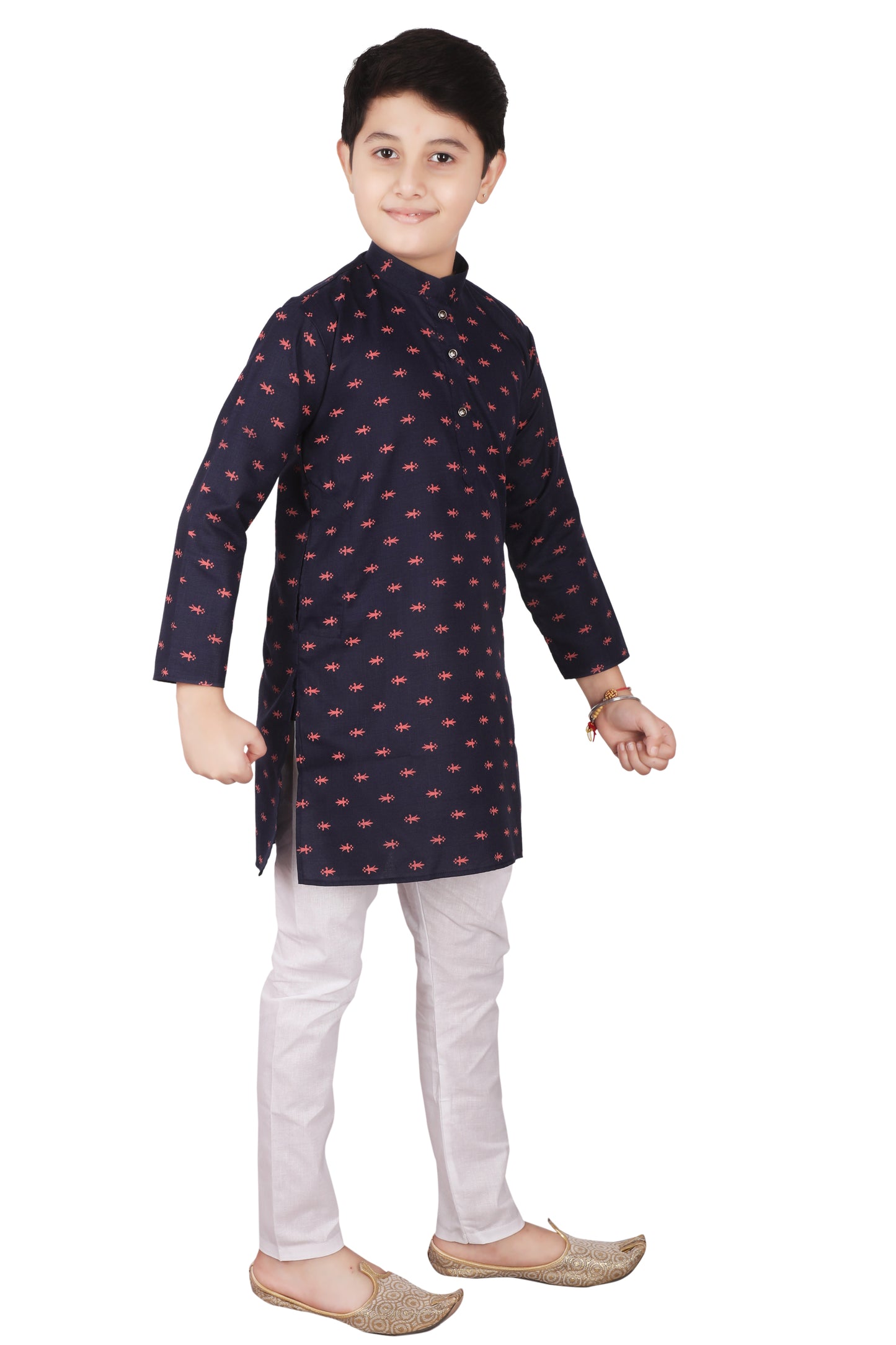 Pro Ethic Kids Kurta Pajama Set Cotton Blue s-148