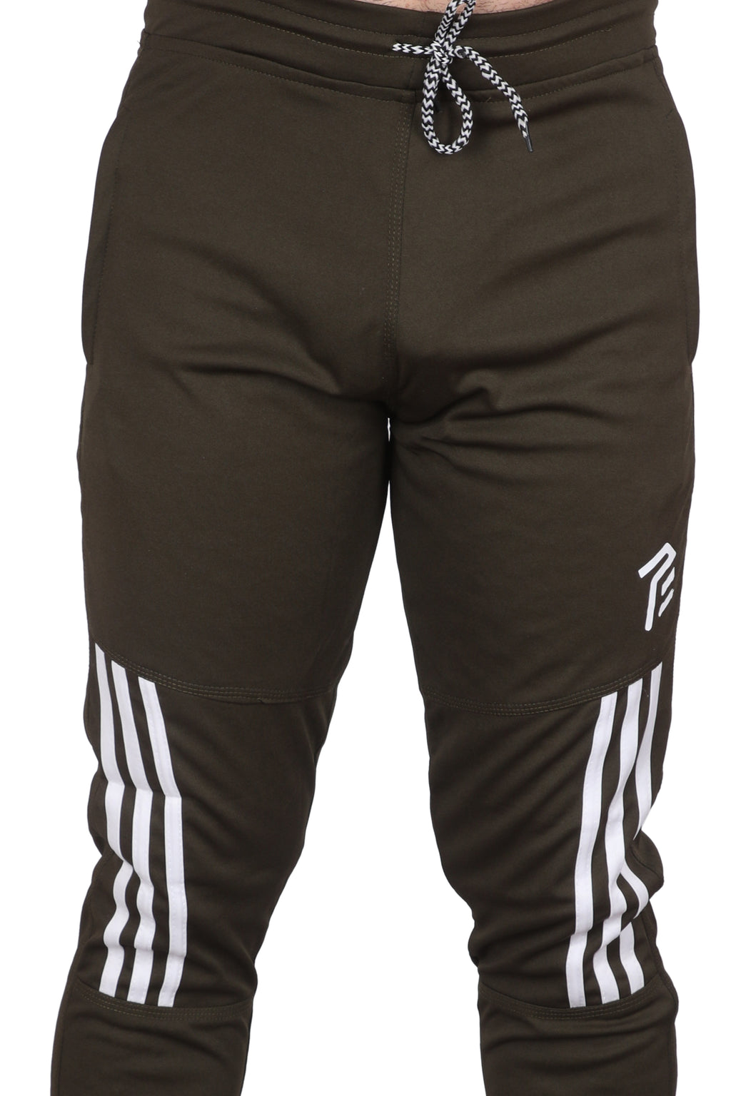 Pro Ethic Men's Lycra Track Pants Set Dark Green Pack of 1 #J-104