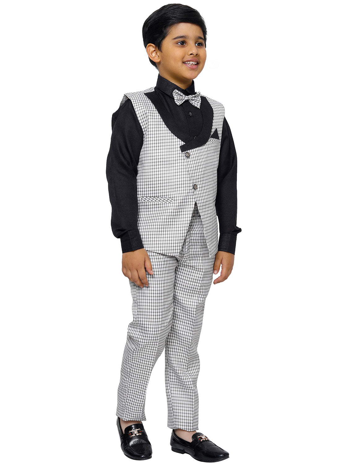 Pro Ethic Three Piece Suit For Boys Black T-131