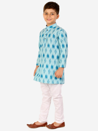 Pro Ethic Cotton Kurta Pajama For Boys Firozi Printed S-154
