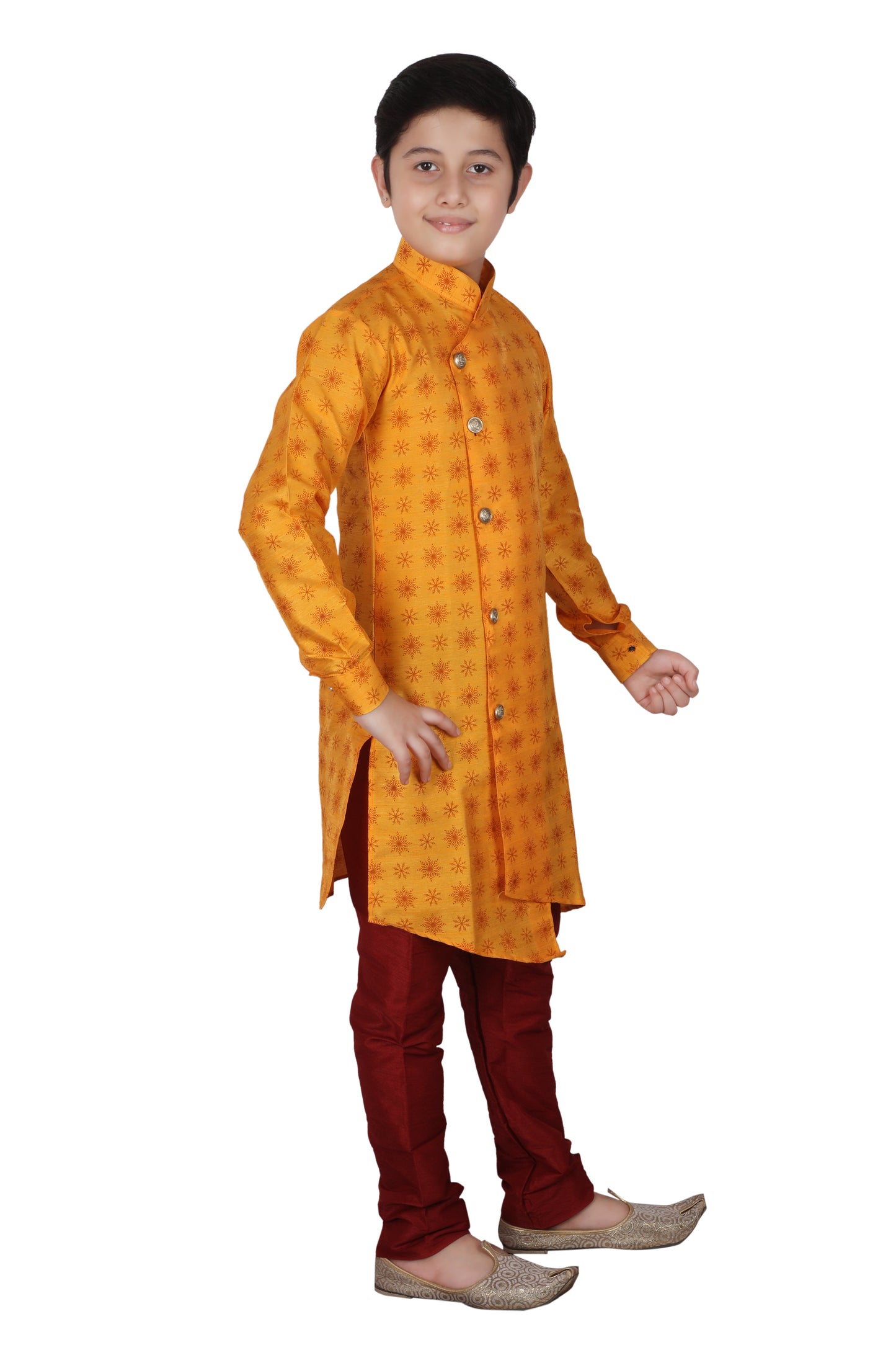 Pro Ethic Yellow Kurta Pajama For Boys Kids Ethnic Wear S-139