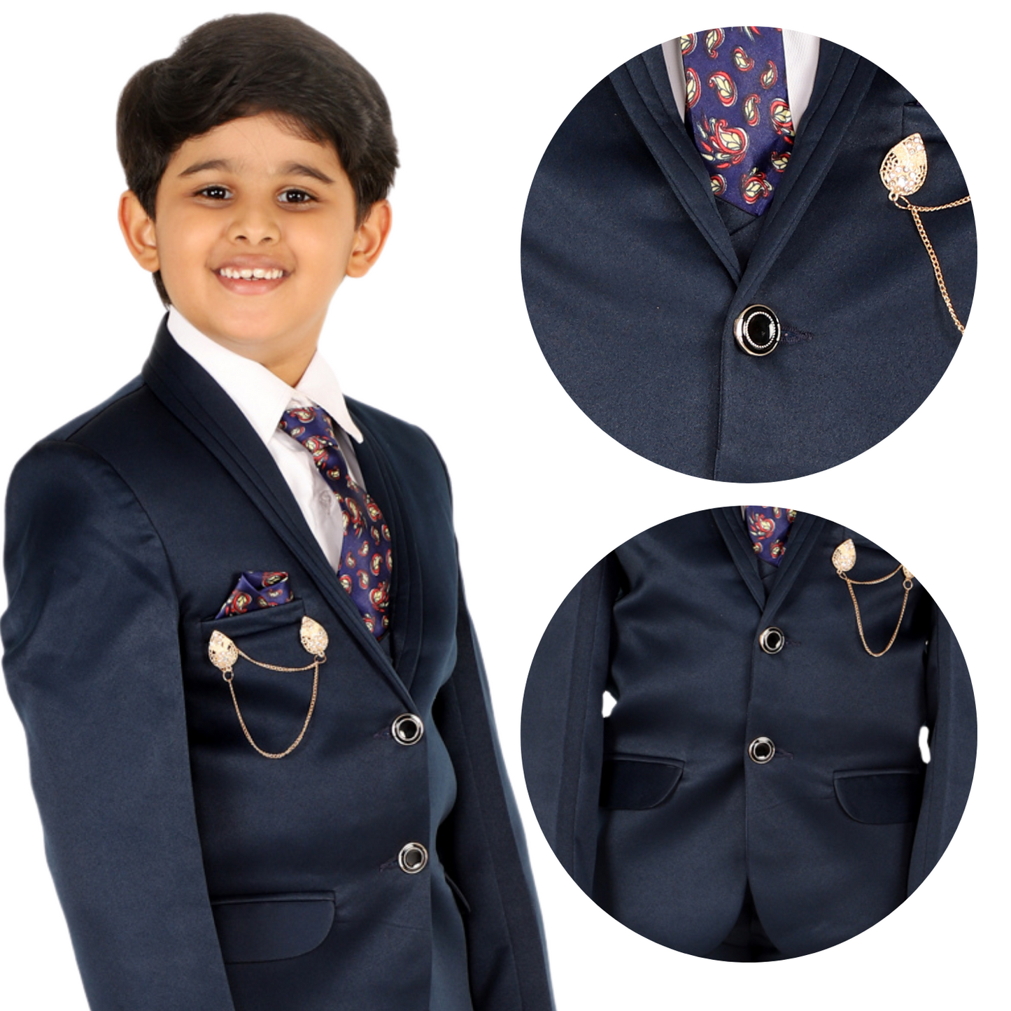 Pro Ethic Five Piece Suit For Boys Navy Blue T-128