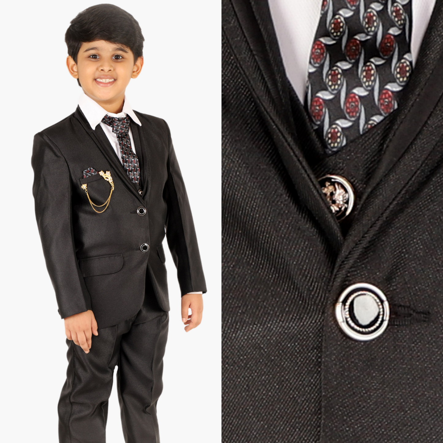 Pro Ethic Five Piece Suit For Boys Black T-127