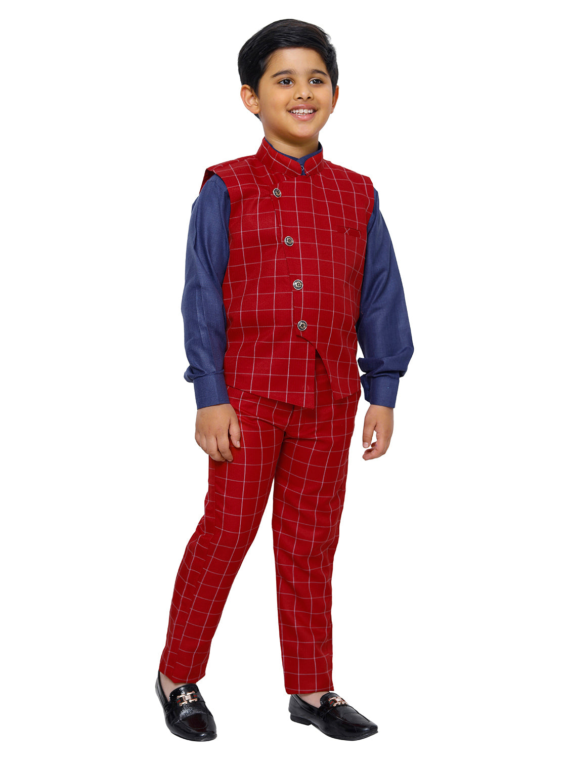 Pro Ethic Three Piece Suit For Boys Red T-132