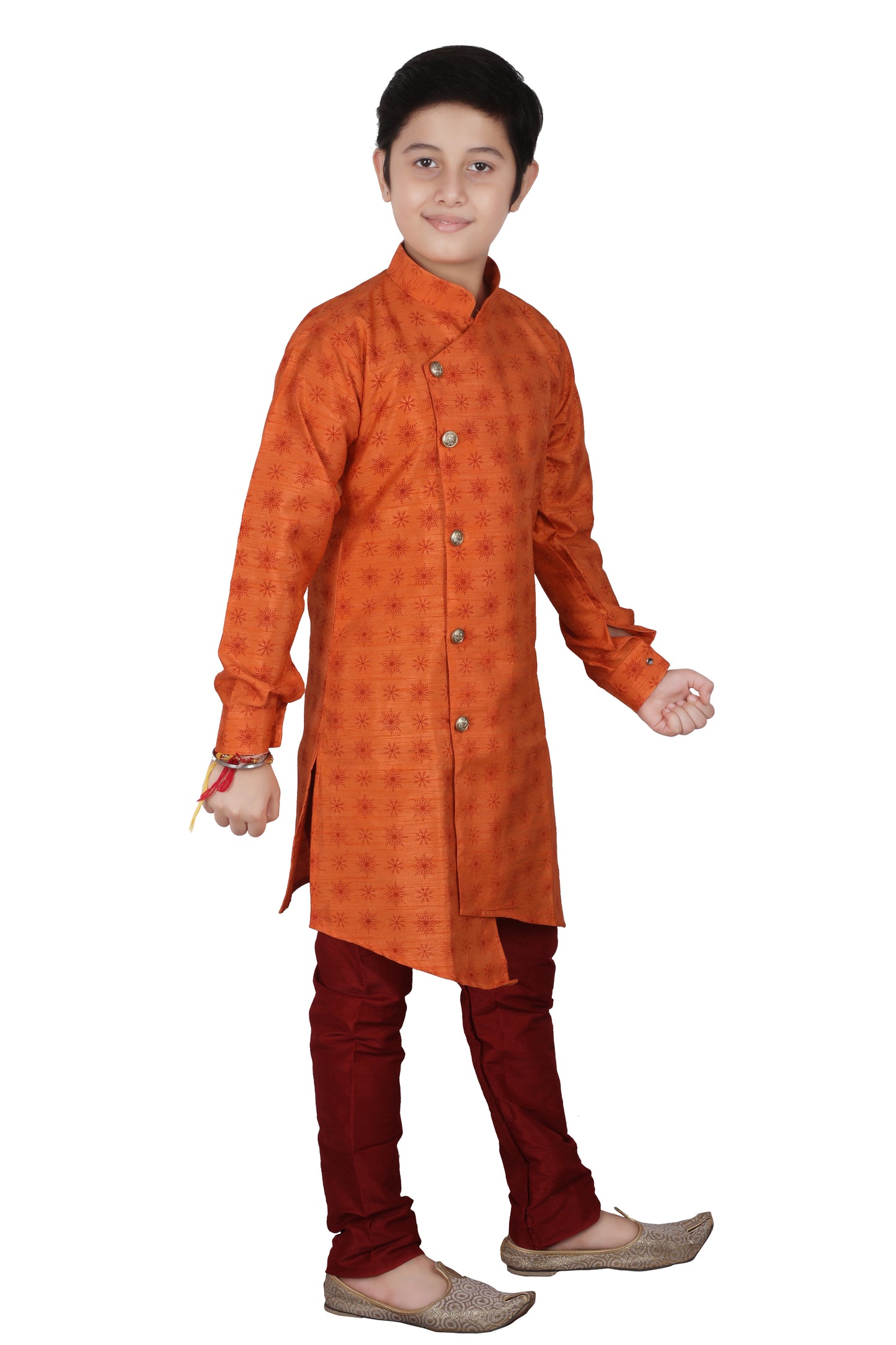 Orange Kurta Pajama For Kids Ethnic Wear