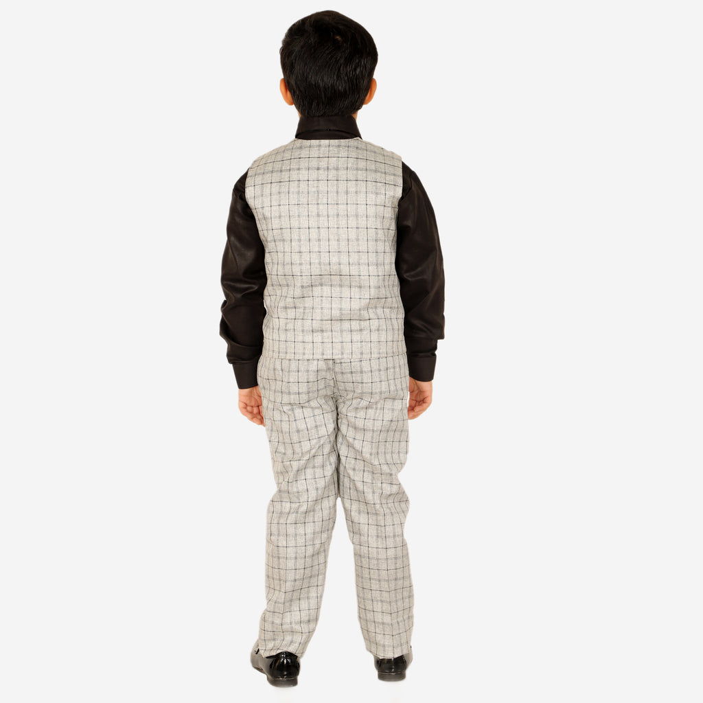 Pro Ethic Three Piece Suit For Boys Grey T-125