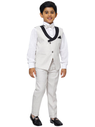 Pro Ethic Three Piece Suit For Boys White T-131