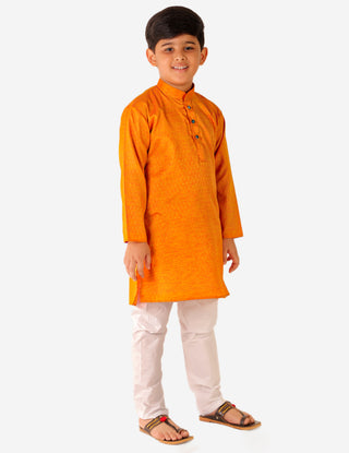 Pro Ethic Kurta Pajama For Boys 1 To 16 Years | Cotton | Floral Printed | Yellow (S-189)
