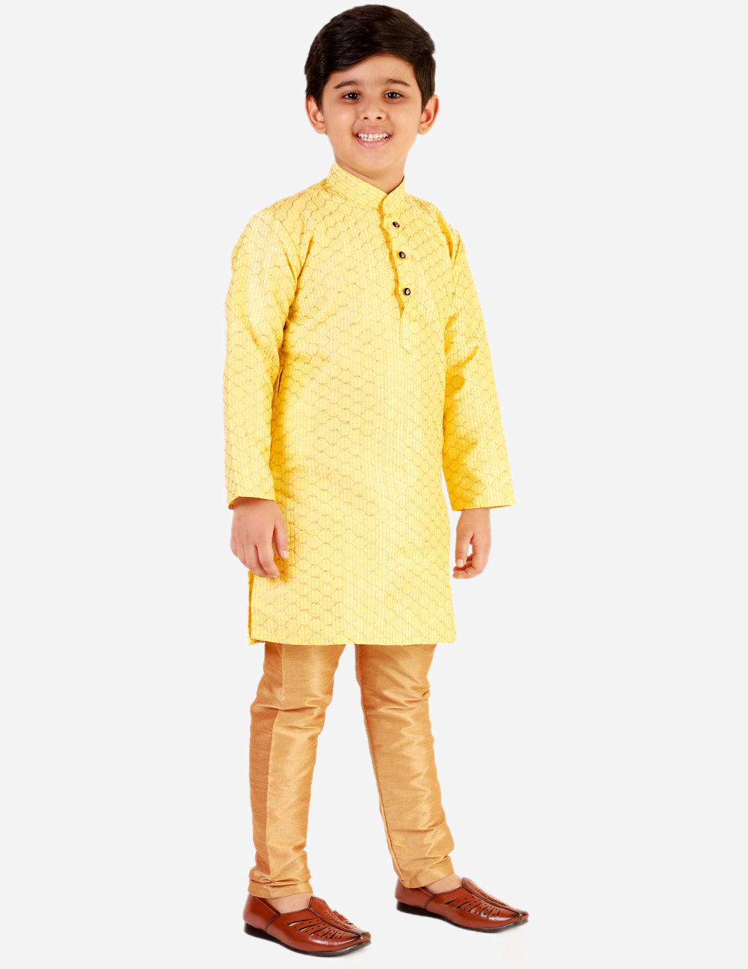 kids kurta pajama for boys 1 to 16 years yellow