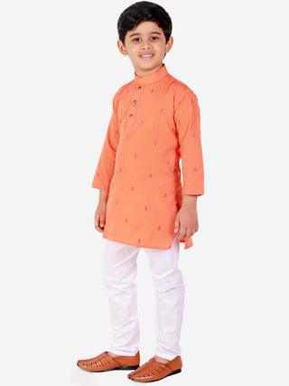 Pro Ethic Orange Kurta Pajama For Boys - Cotton - s-150