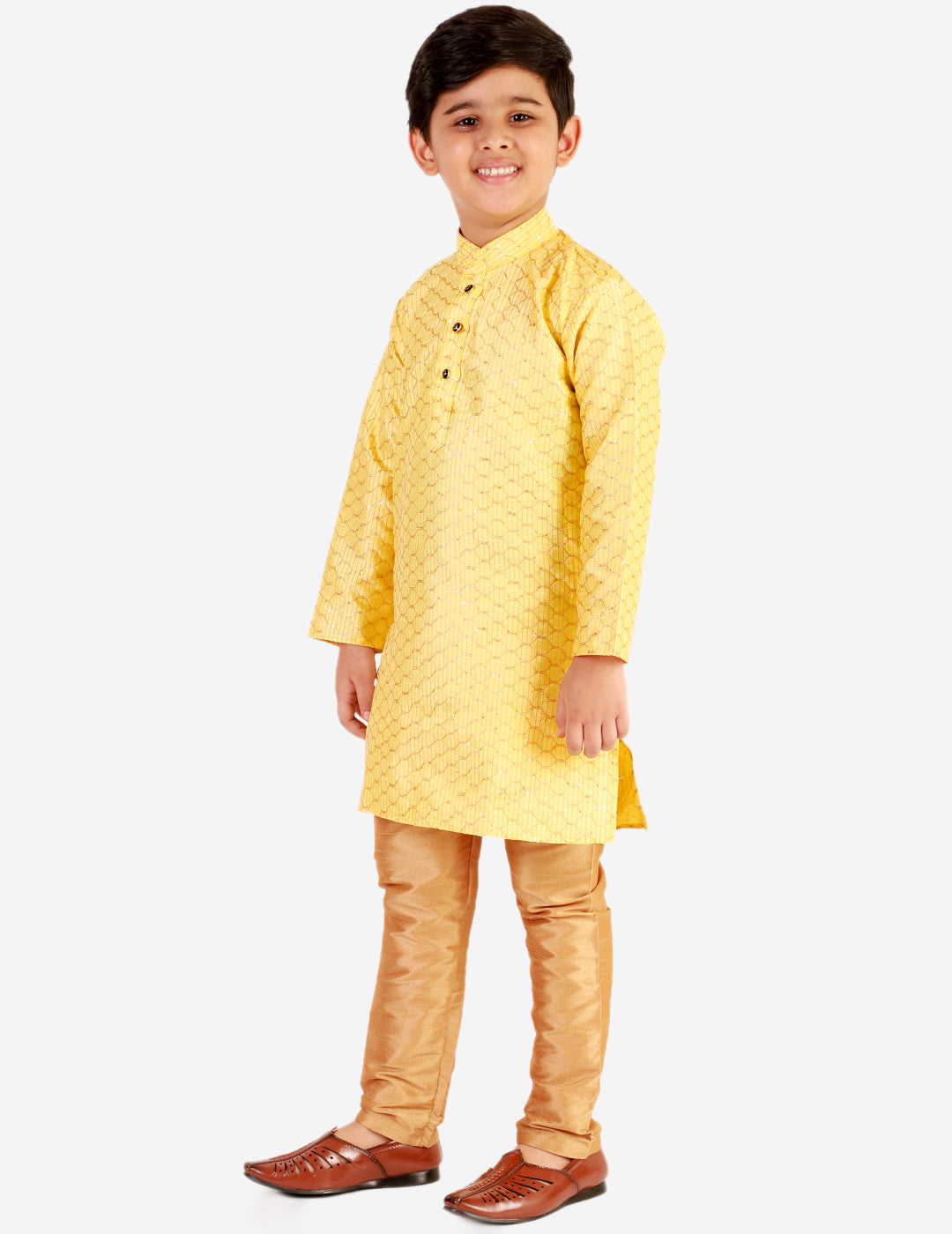 kids kurta pajama for boys 1 to 16 years yellow