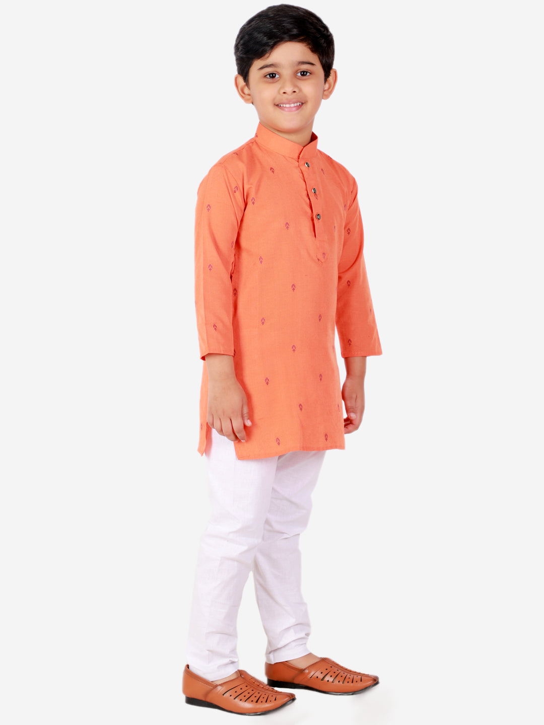 Pro Ethic Orange Kurta Pajama For Boys - Cotton - s-150