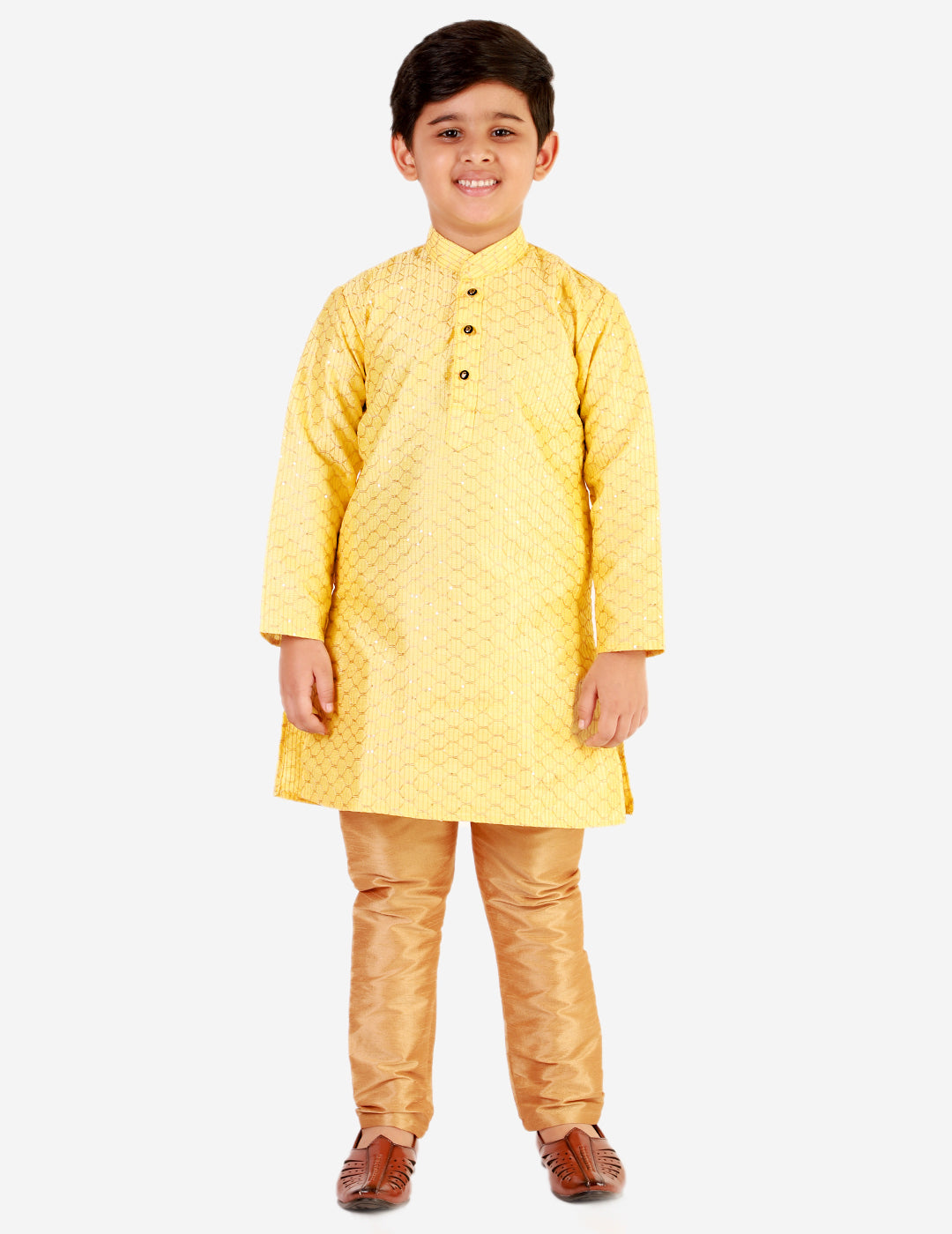 kids kurta pajama for boys 1 to 16 years yellow