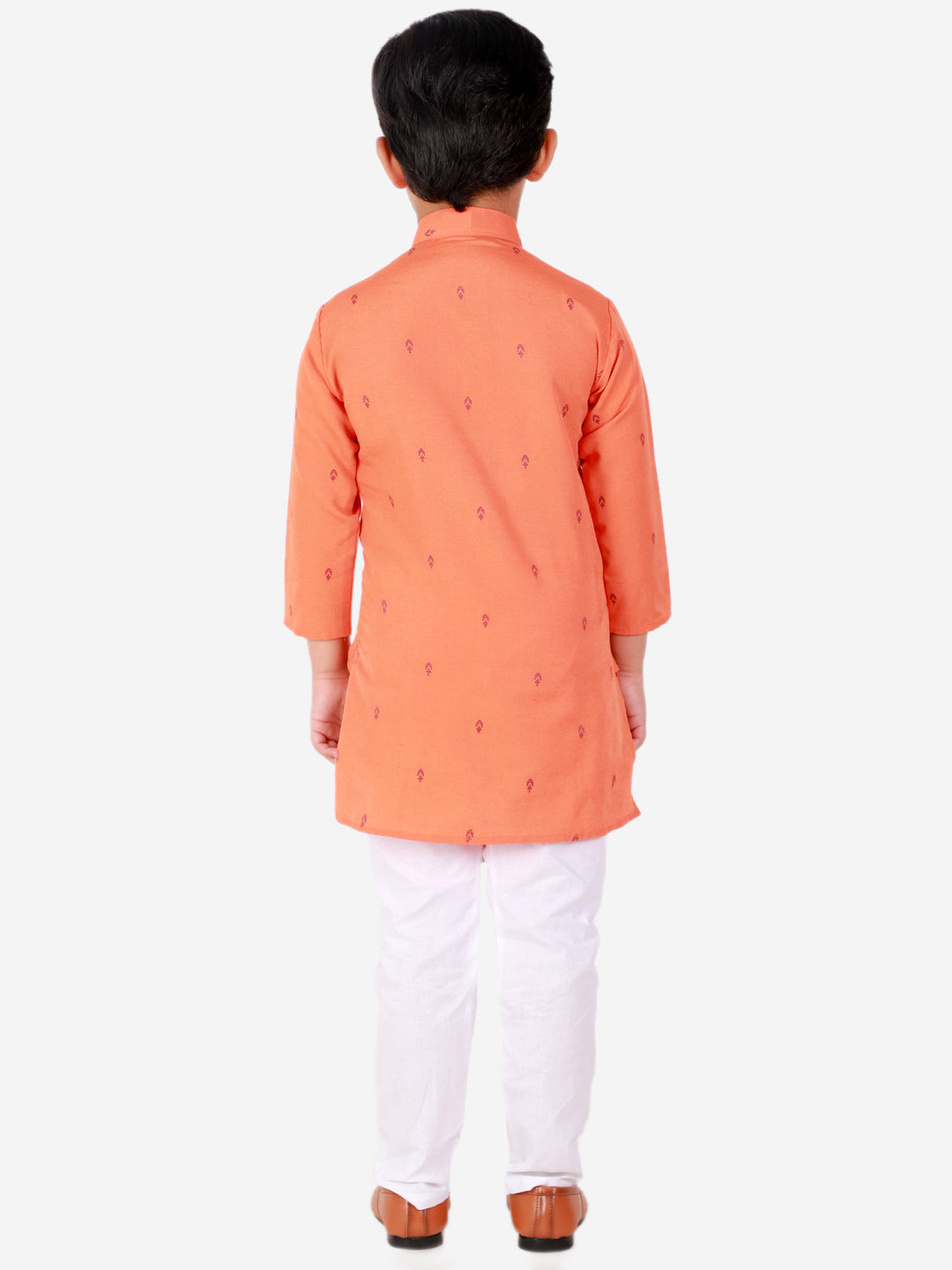 Pro Ethic Orange Kurta Pajama For Boys - Cotton - s-150