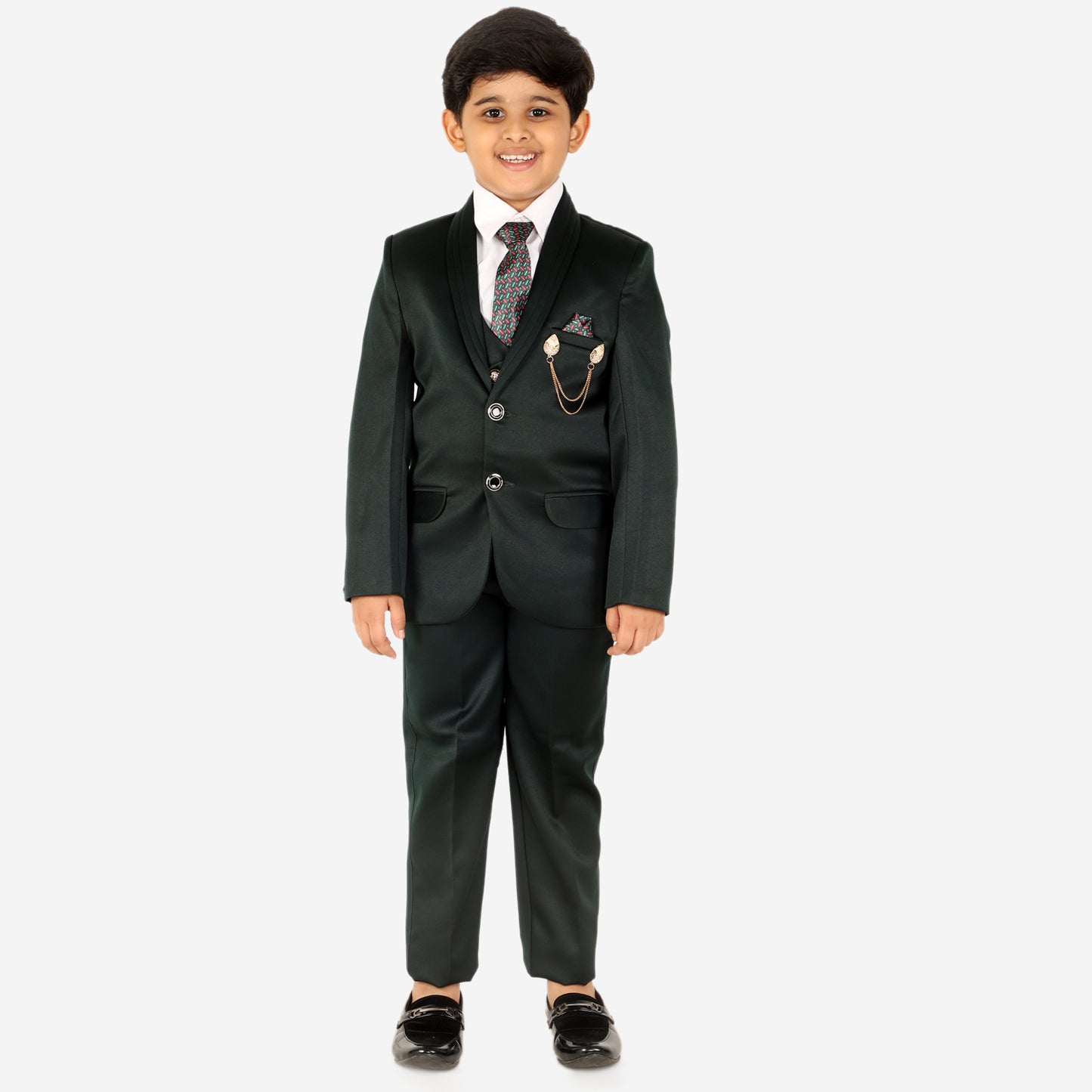 Pro Ethic Five Piece Suit For Boys Dark Green T-128