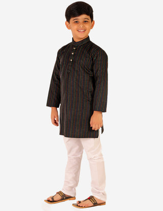 Pro Ethic Black Kurta Pajama For Boys - Cotton - 1 to 16 Years #136