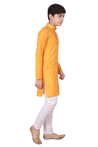 Pro Ethic Orange Kurta Pajama For Boys - Cotton S114