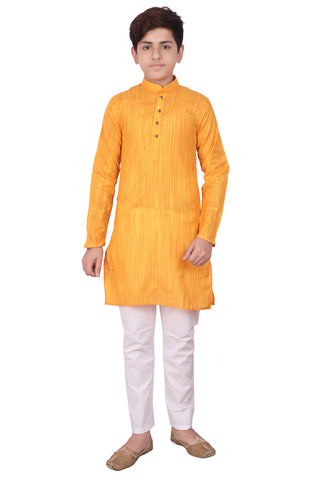 Pro Ethic Orange Kurta Pajama For Boys - Cotton S114