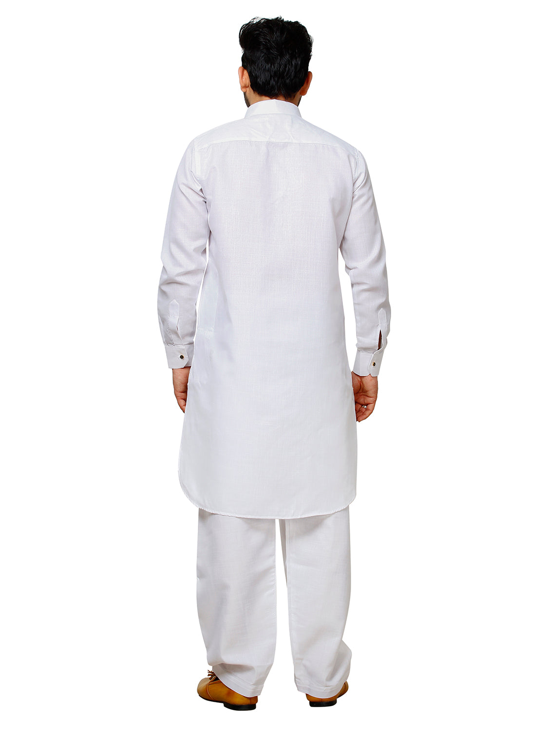 Pro Ethic Father Son Same Dress Kurta Pajama Set Cotton White B-116