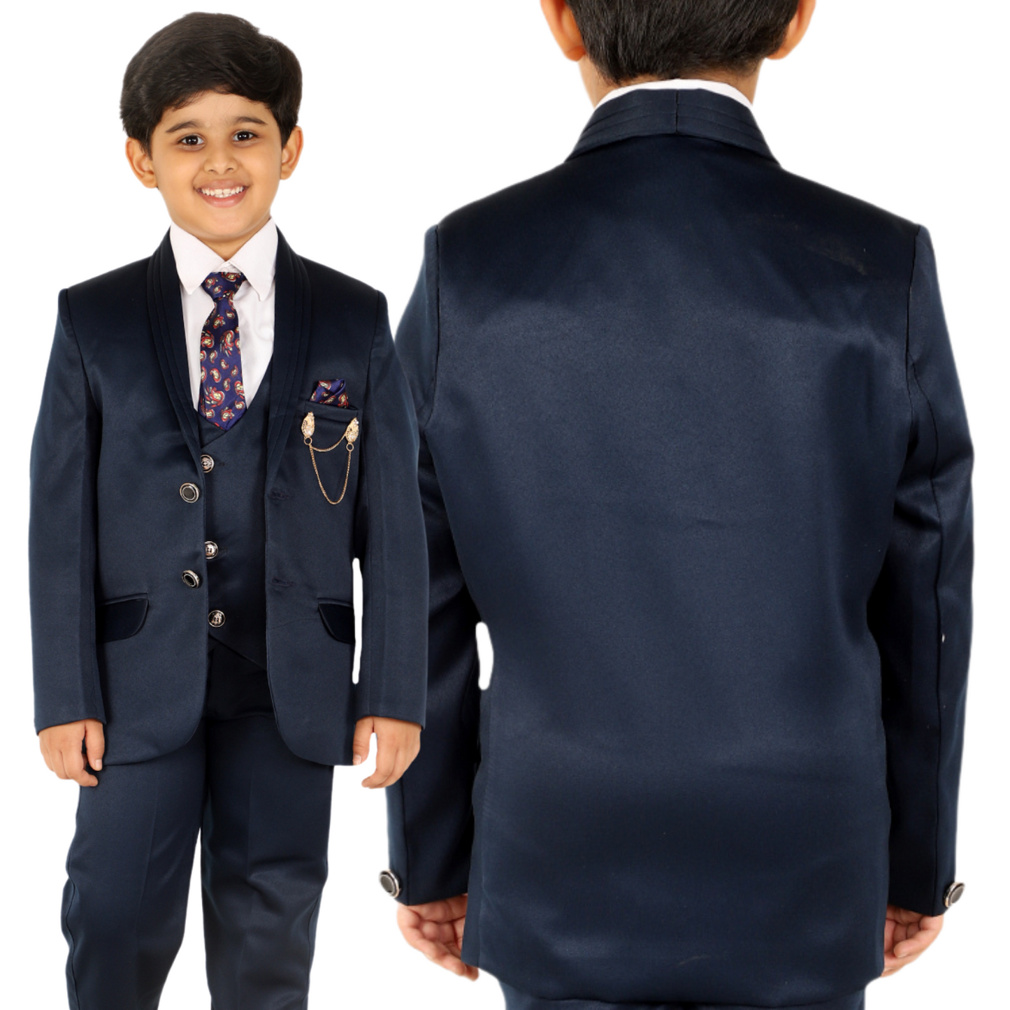 Pro Ethic Five Piece Suit For Boys Navy Blue T-128