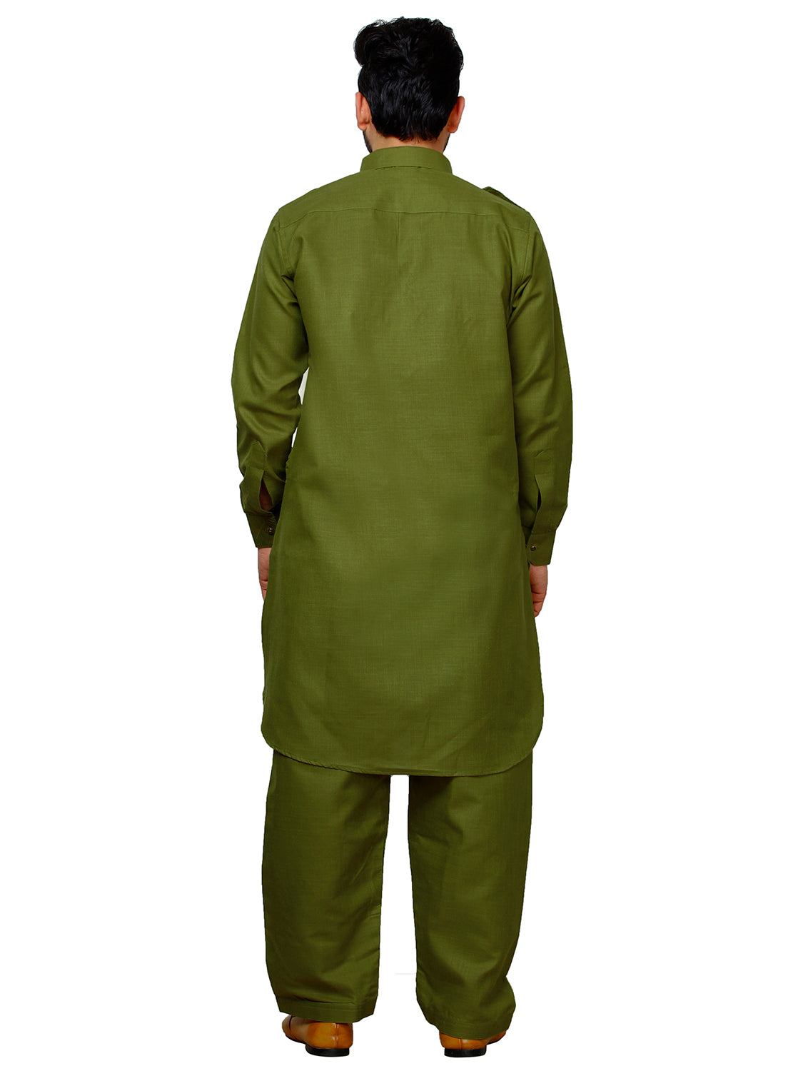 Pro Ethic Father Son Same Dress Kurta Pajama Set Cotton Green B-116