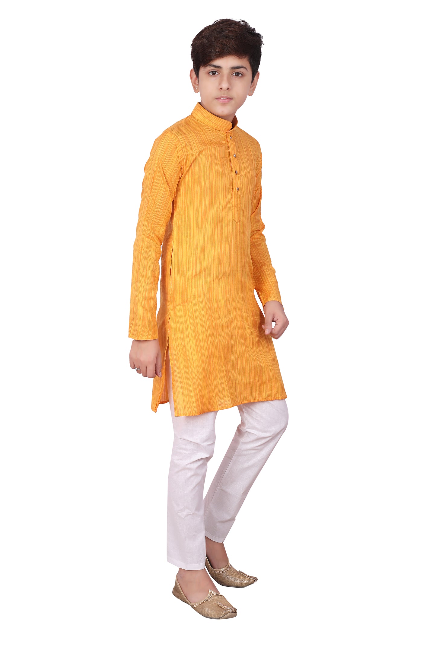 Pro Ethic Orange Kurta Pajama For Boys - Cotton S114