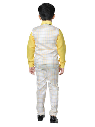 Pro Ethic Three Piece Suit For Boys Yellow T-129