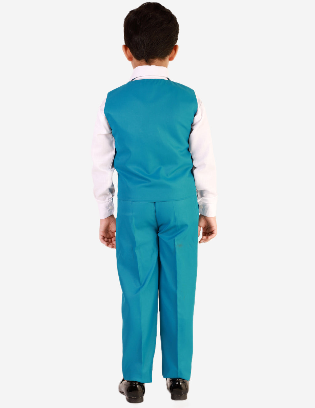 Pro Ethic Three Piece Suit For Boys Cotton Turquoise Floral Print T-121