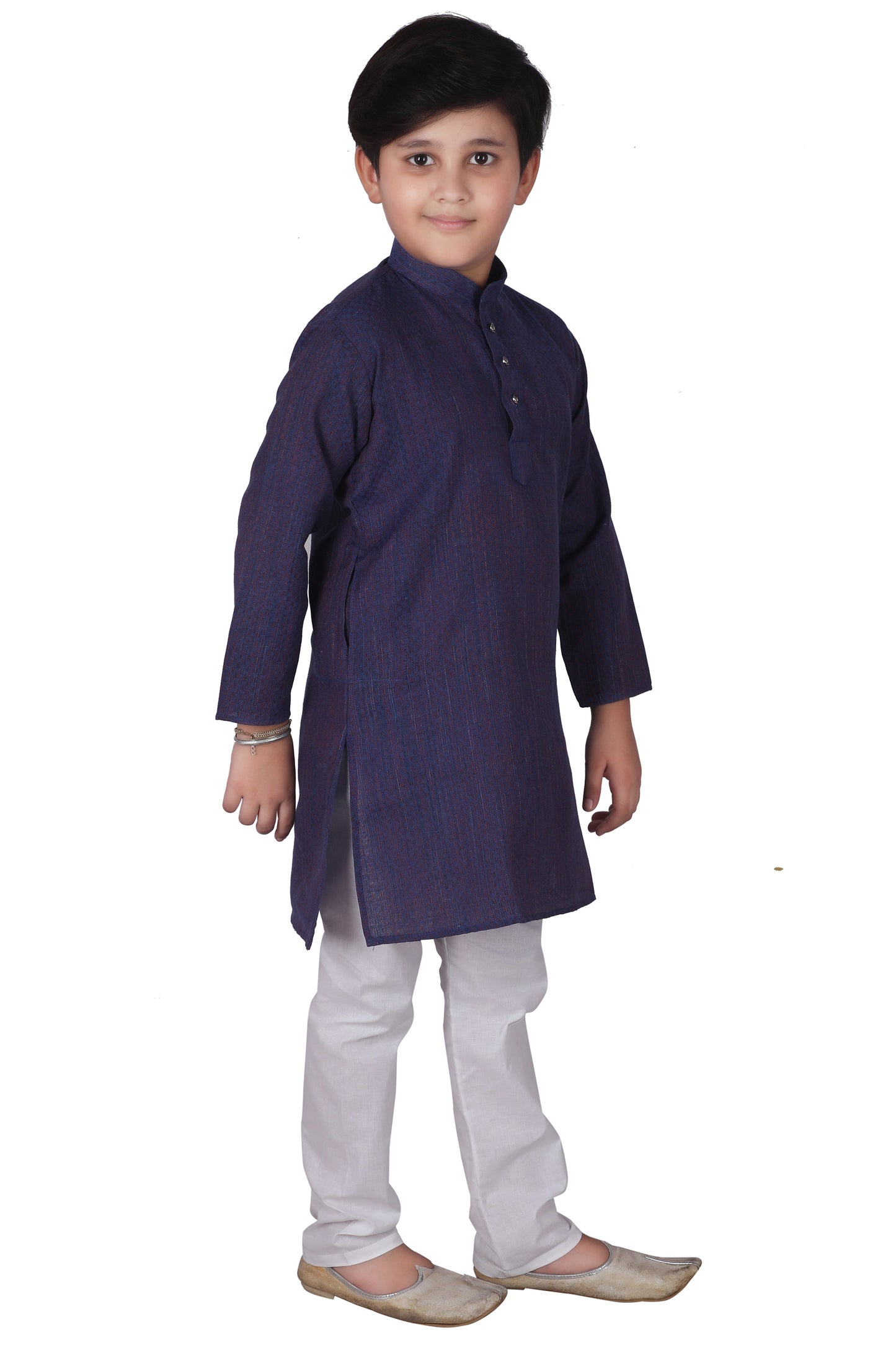 Pro Ethic Kids Boys Kurta Pajama Set Cotton Royal Blue s-144