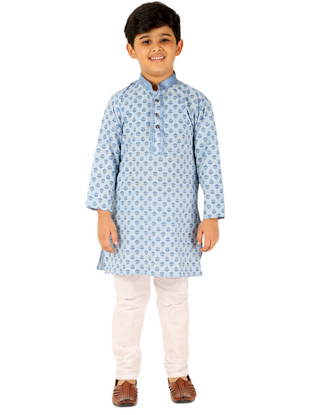 Pro Ethic Kurta Pajama For Boys Cotton Sky Blue (S-167)