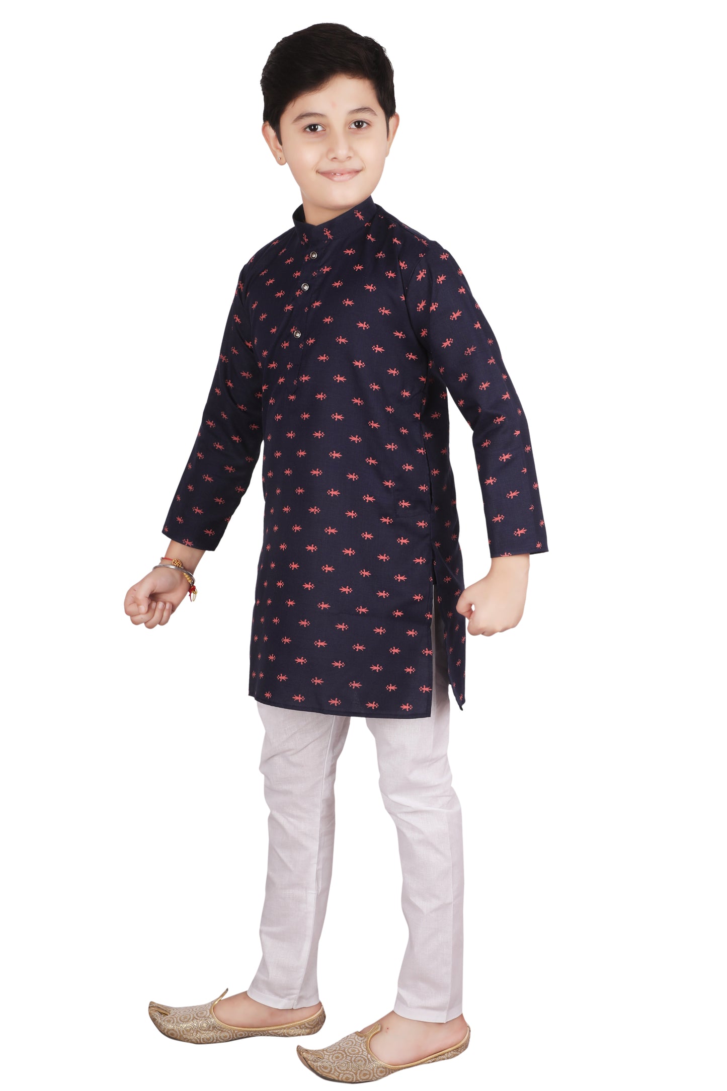 Pro Ethic Kids Kurta Pajama Set Cotton Blue s-148