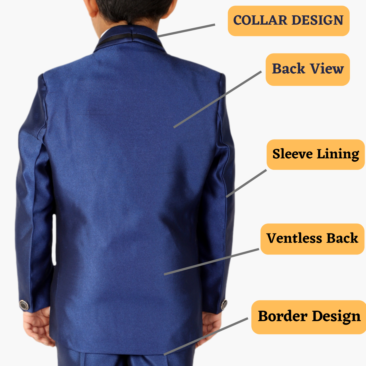 Pro Ethic Five Piece Suit For Boys Royal Blue T-127