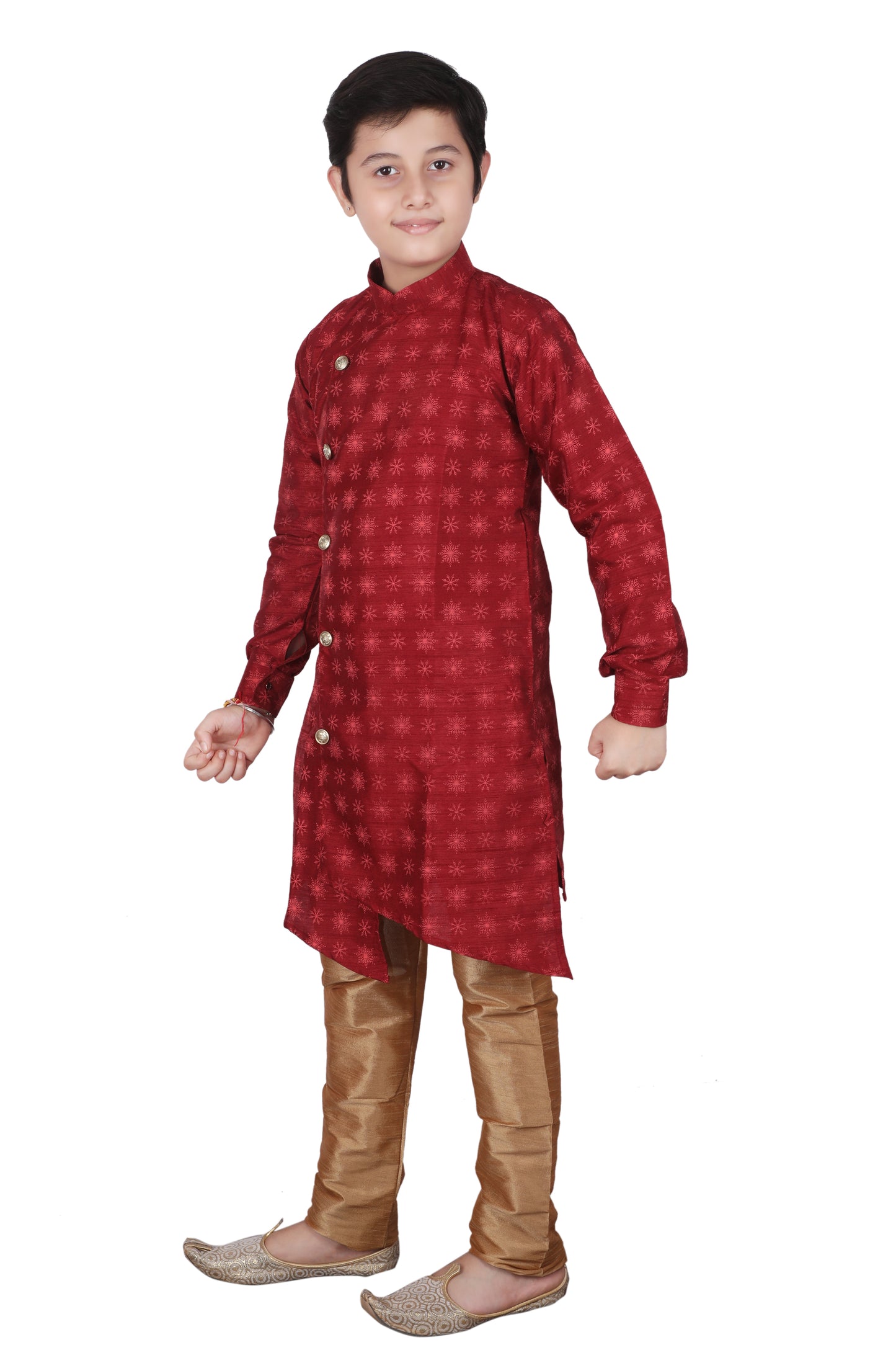 Pro Ethic Maroon Kurta Pajama For Boys Kids Ethnic Wear S-139