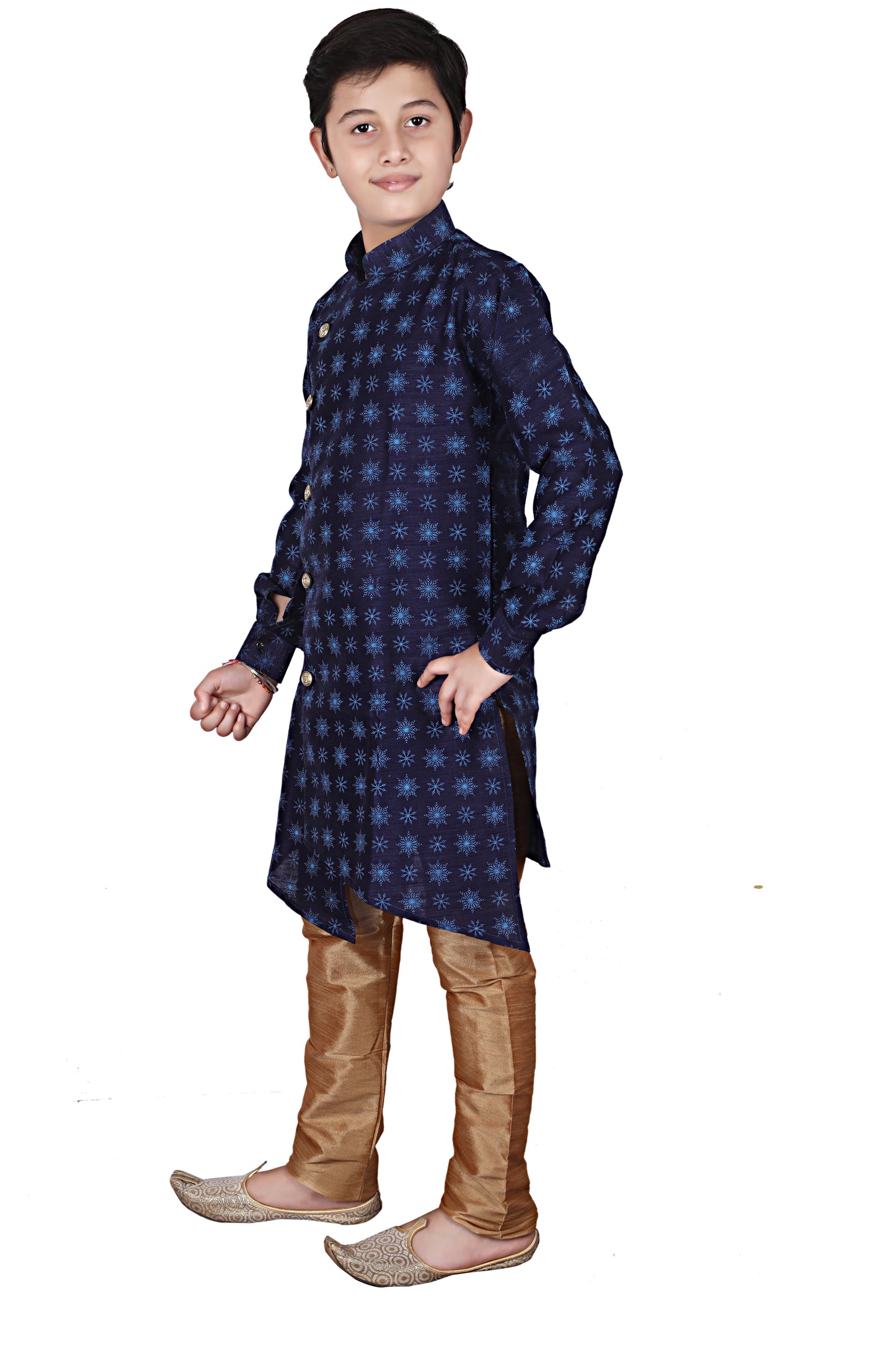 Pro Ethic Navy Blue Kurta Pajama For Boys Kids Ethnic Wear S-139