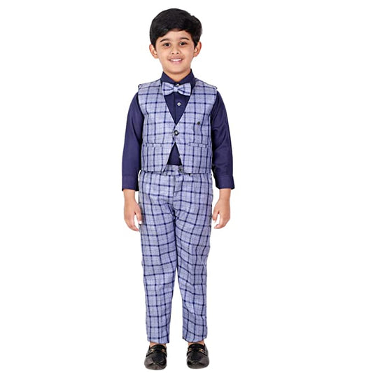 Pro Ethic Three Piece Suit For Boys Royal Blue T-124