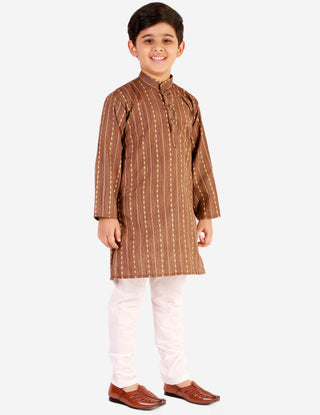 kids kurta pajama for boys 1 to 16 years brown