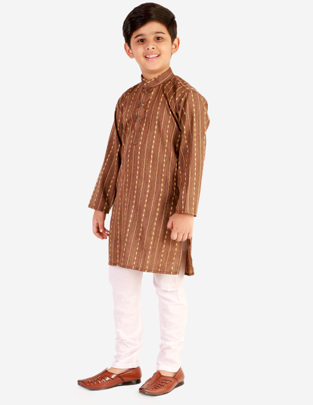 kids kurta pajama for boys 1 to 16 years brown