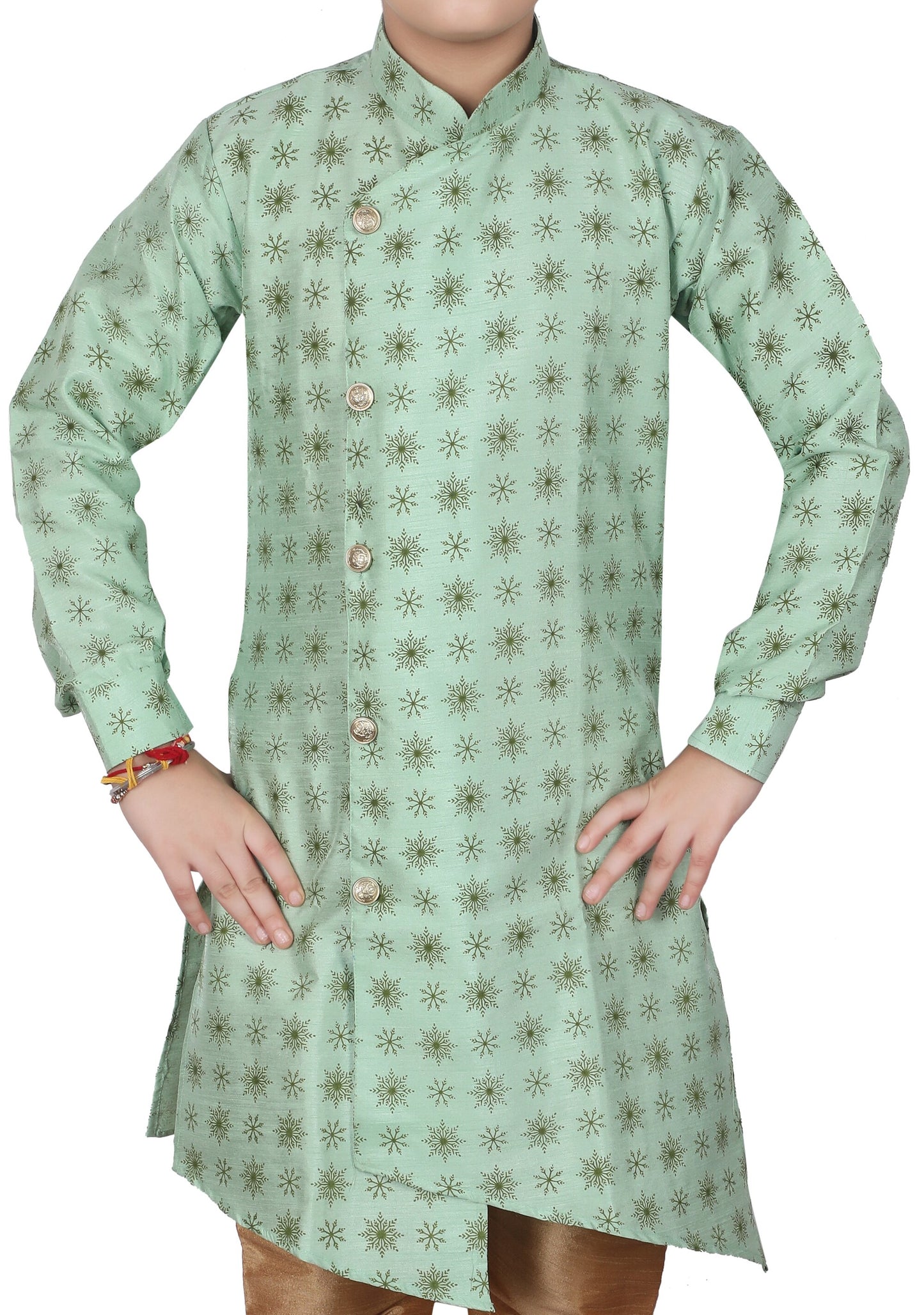 Pro Ethic Light Green Kurta Pajama For Boys Kids Ethnic Wear #139