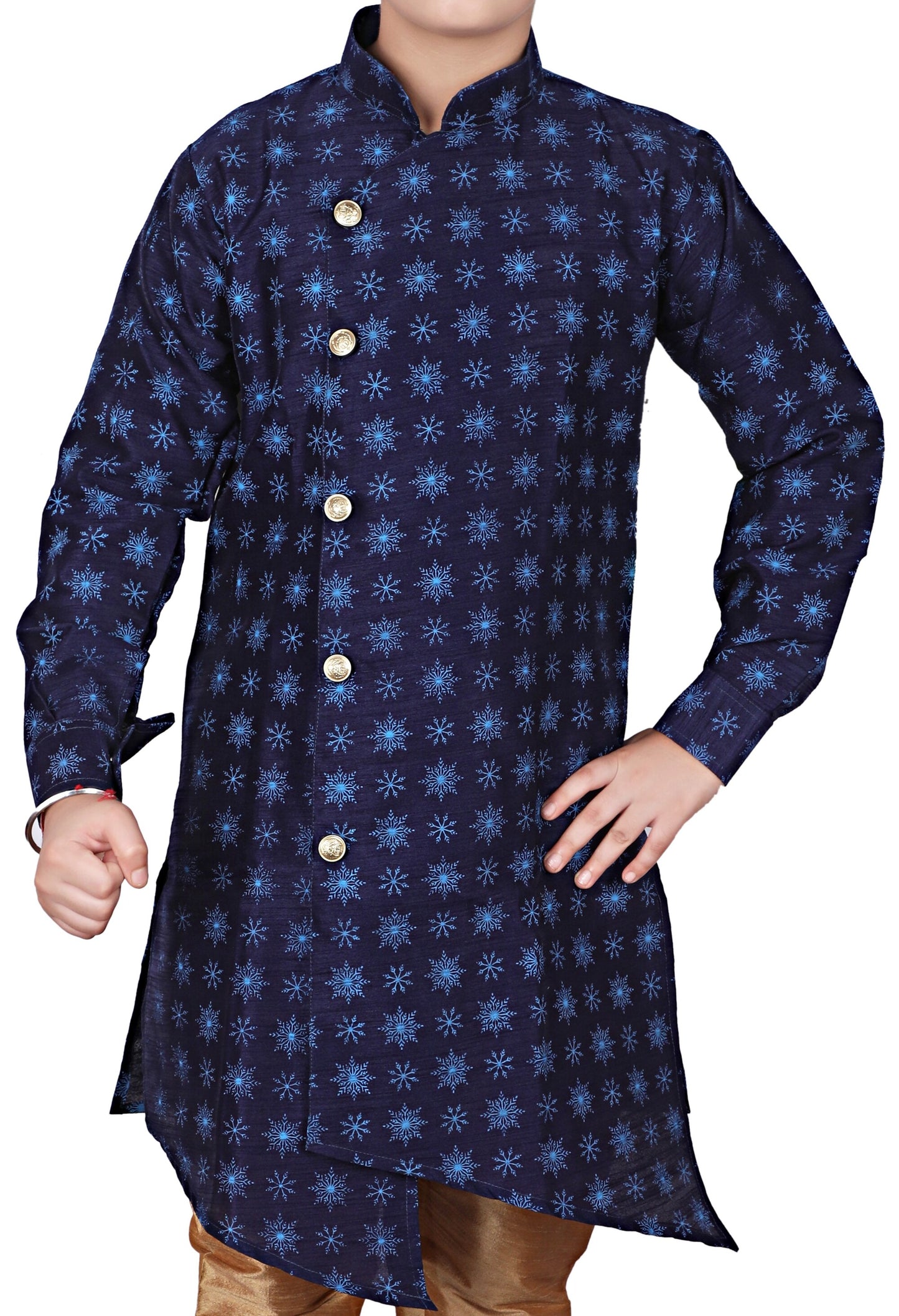 Pro Ethic Navy Blue Kurta Pajama For Boys Kids Ethnic Wear S-139