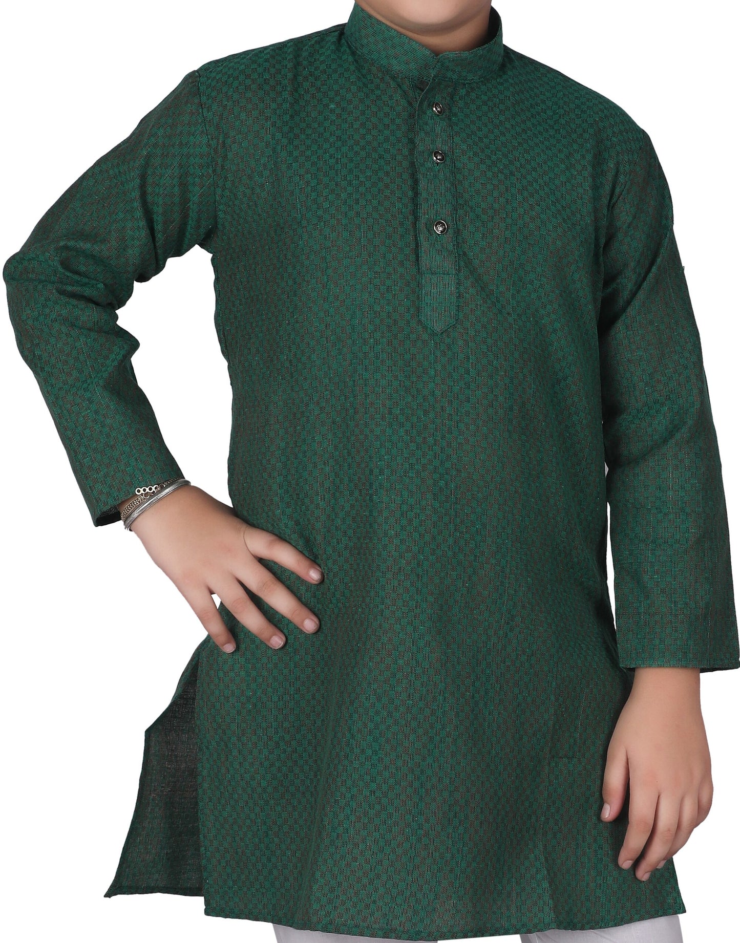 Pro Ethic Kids Boys Kurta Pajama Set Cotton Green s-144