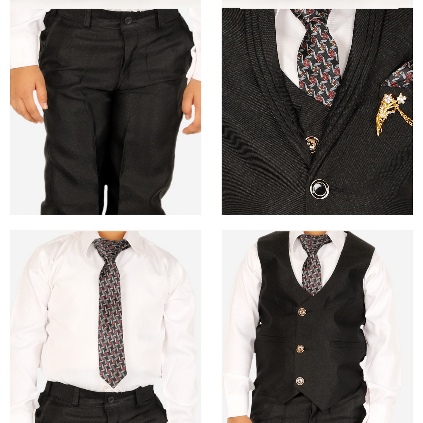 Pro Ethic Five Piece Suit For Boys Black T-126