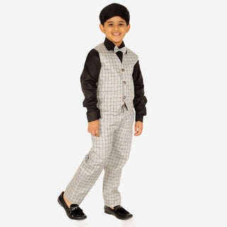 Pro Ethic Three Piece Suit For Boys Grey T-125