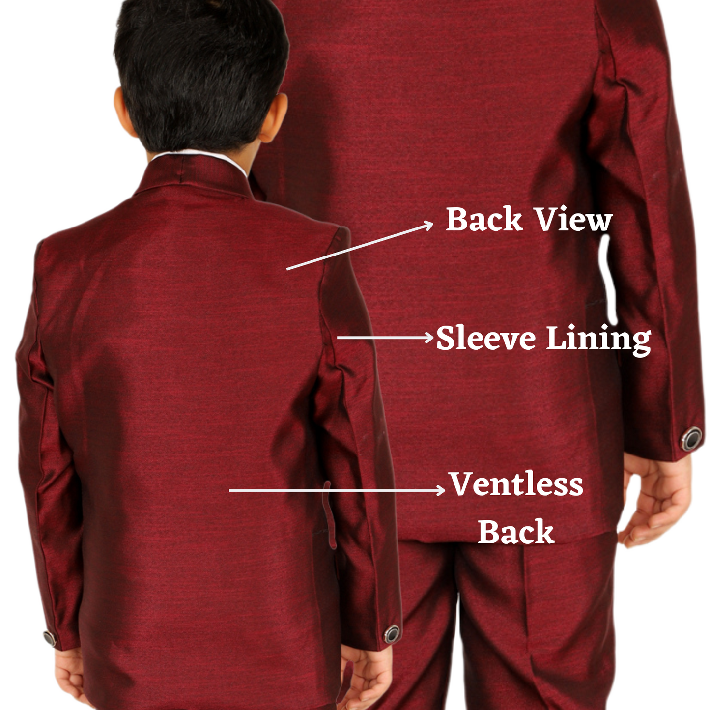 Pro Ethic Five Piece Suit For Boys Maroon T-126